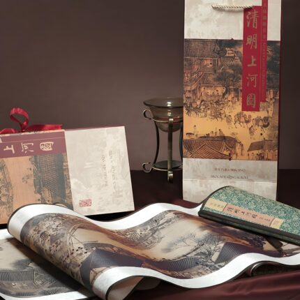 清明上河图织锦丝绸画卷轴挂画装饰国画中国风礼物商务